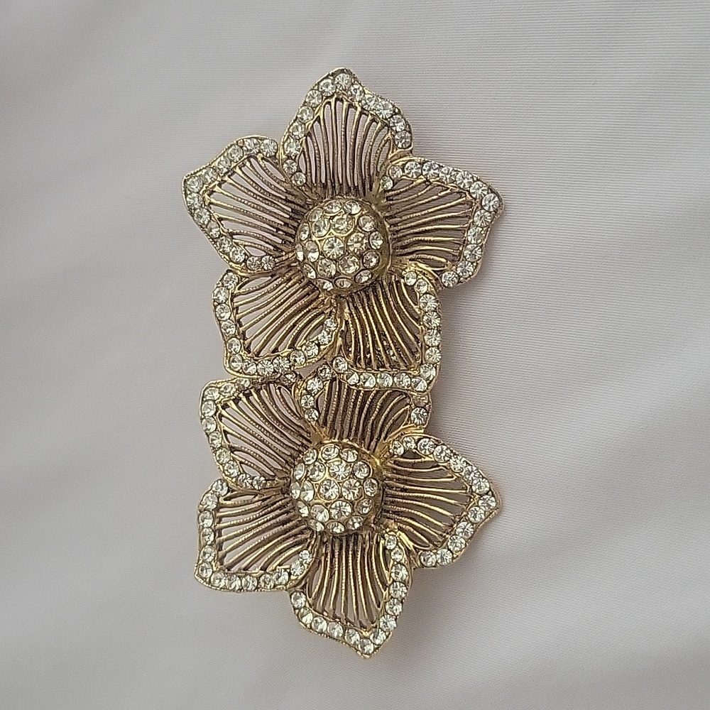 Vintage Gold Clip On Thelma Deutsch earrings